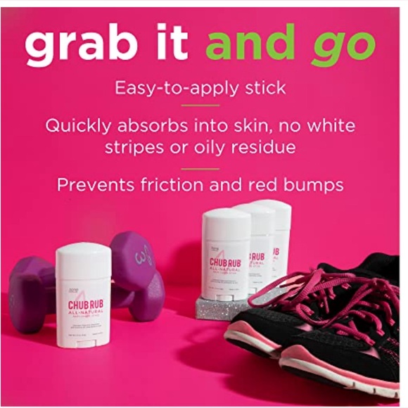 Zone Naturals 2 Pack Chub Rub Stick - All Natural Anti Chafing Stick - Friction - Picture 4 of 4